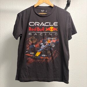 Hollister Oracle Red Bull Racing Tshirt Men’s Size Small black relaxed fit Tee